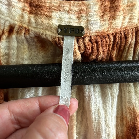 YFB Young Fabulous & Broke Baja Kaftan in Thistle Cosmic Wash M/L - Picture 5 of 8